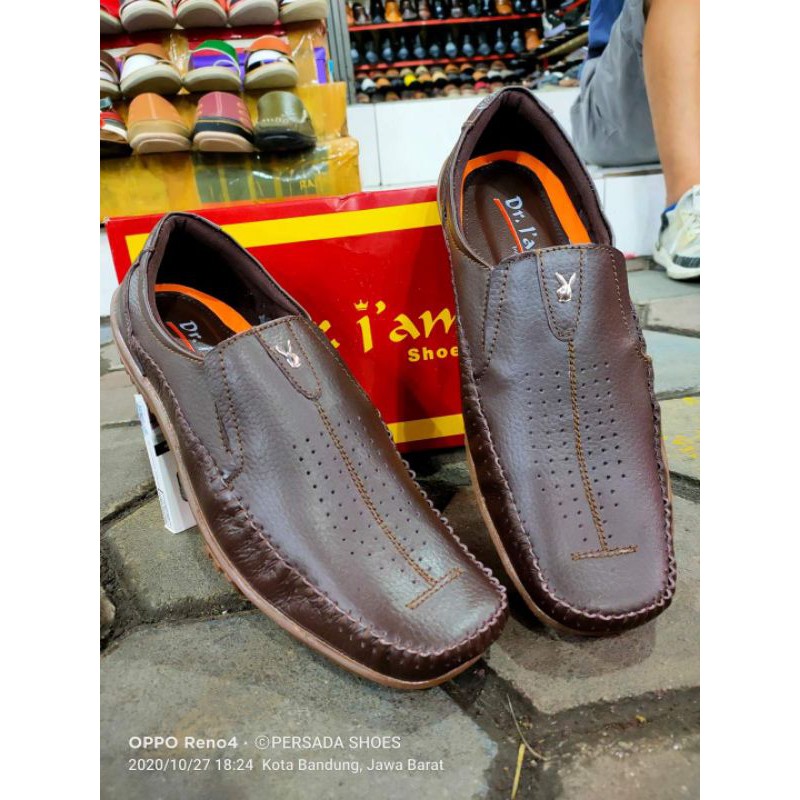 Sepatu Casual Kulit Pria Dr Iam KR 03 ( Produksi Sendiri )