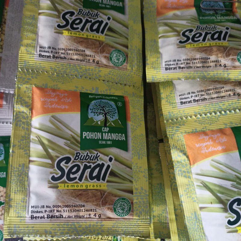 

bubuk serai cap pohon mangga