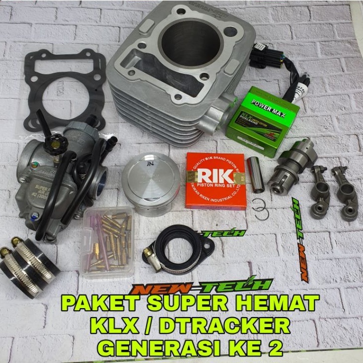 PAKET BORE UP SUPER HEMAT KLX DAN DTRACKER
