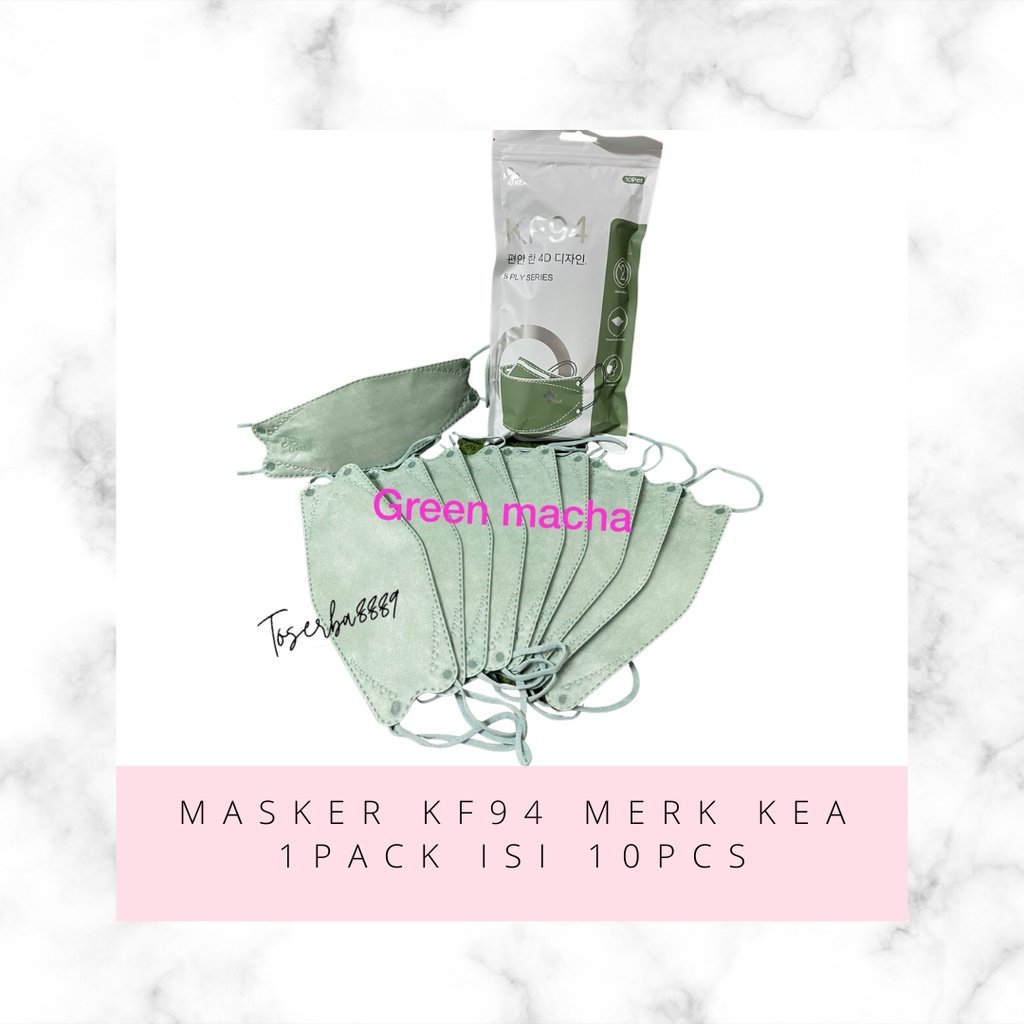 MASKER DEWASA KF94 KEA SUDAH 4PLY &amp; 5PLY WARNA CANTIK 1PACK ISI 10PCS