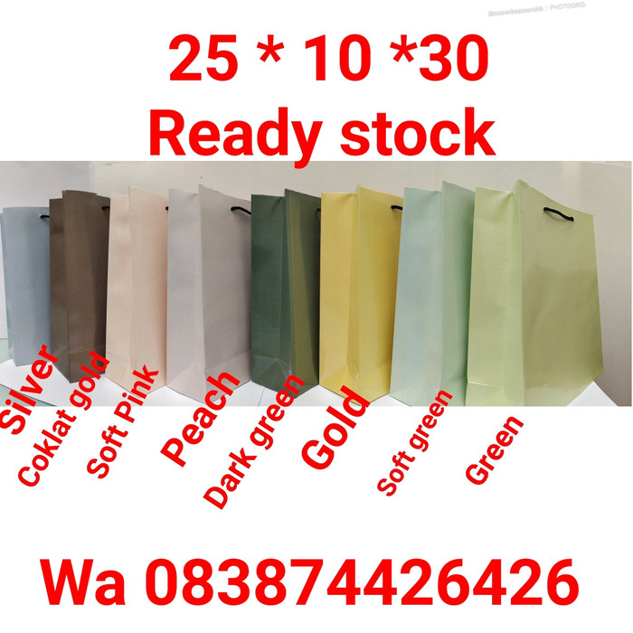 

25*10*30 paperbag hampers warna warni