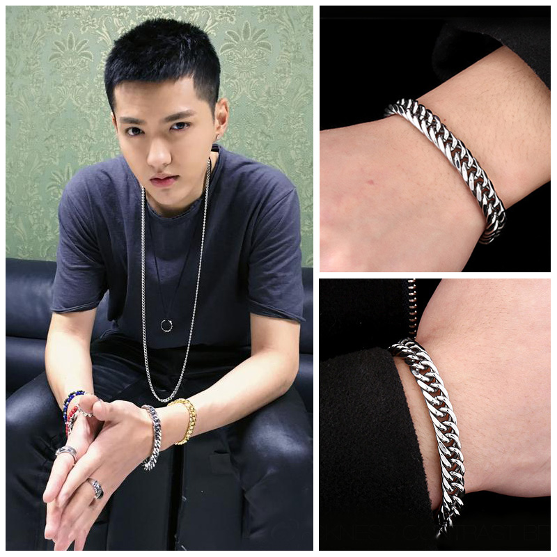 Titanium Steel Bracelet Korean Style Personality Trendy Fashion Simple