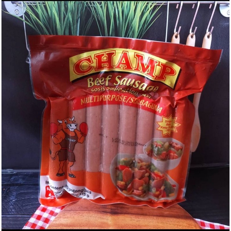 

Champ sosis sapi 375gr only semarang via gosend