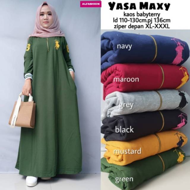 Yasa Maxy, maxi dress, maxy muslim, maxy lebaran, maxy Ramadan, gamis, gamis Jumbo, gamis busui,ootd