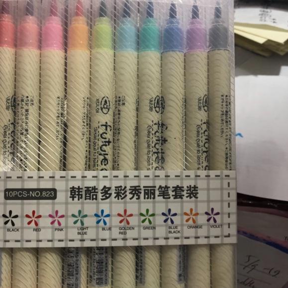 

[KODE BKIBM] Brush pen future color set isi 10