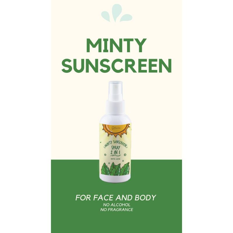 READY BPOM ✅ MINTY SUNSCREEN LEA GLORIA