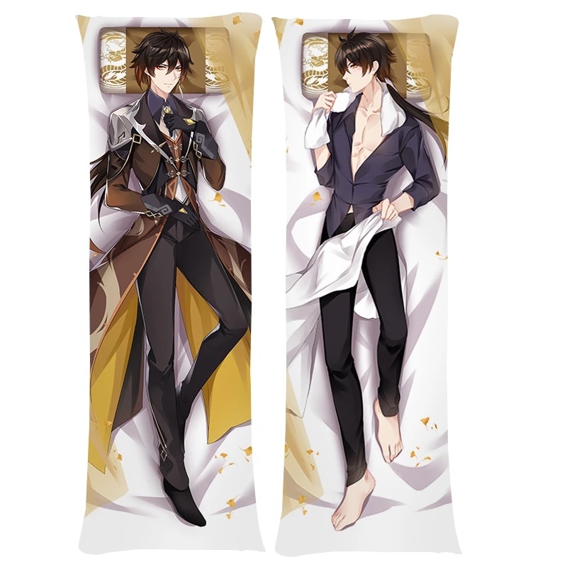 PREORDER Game Genshin Impact Zhong Li Pillow Case Dakimakura Zhongli Costume Male Otaku Hugging Body