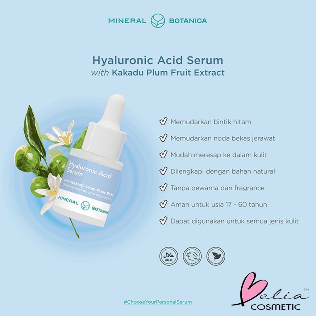 ❤ BELIA ❤ MINERAL BOTANICA Face Serum | Niacinamide | Ceramide | Retinoid | Peptide | Hyaluronic