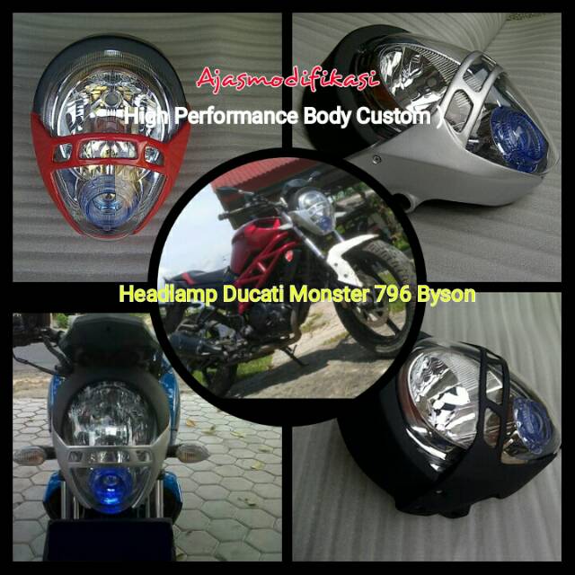 BYSON HEADLAMP DUCATI 796+REFLEKTOR