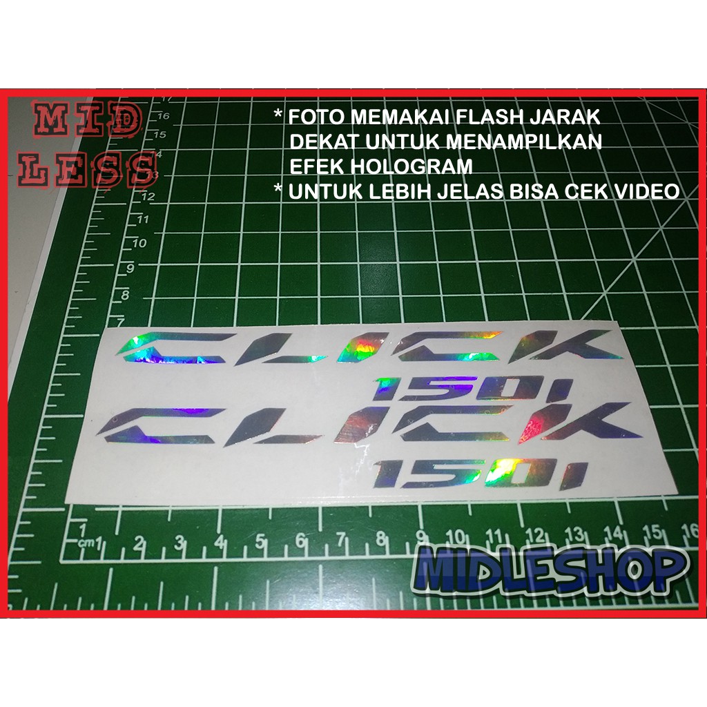 

Cutting Stiker Hologram Click 150 Isi 2