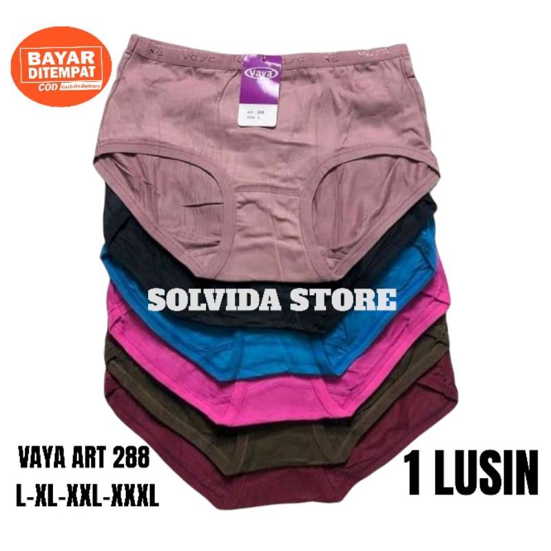 (1 LUSIN) Vaya art 288 (size l-xl-xxl) | vaya celana dalam wanita | Celana dalam wanita | cd vaya ar