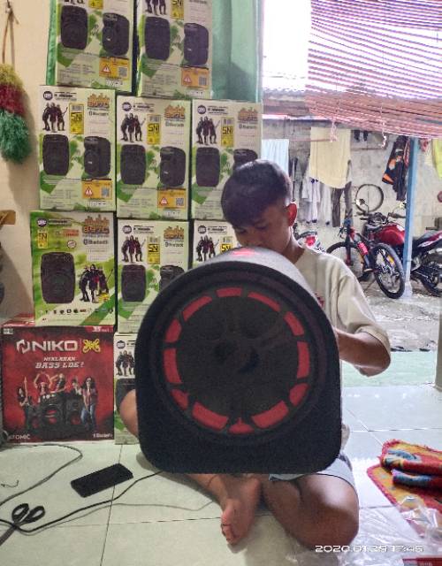 SPEAKER BLUETOOTH NIKO GL 10 KARAOKE 10 INCH PRIA-2