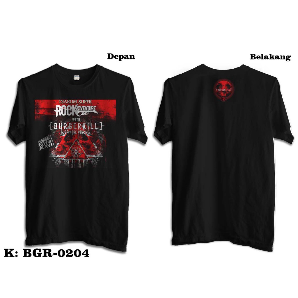 Kaos Sablon Digital Burgerkill Dua Sisi 004