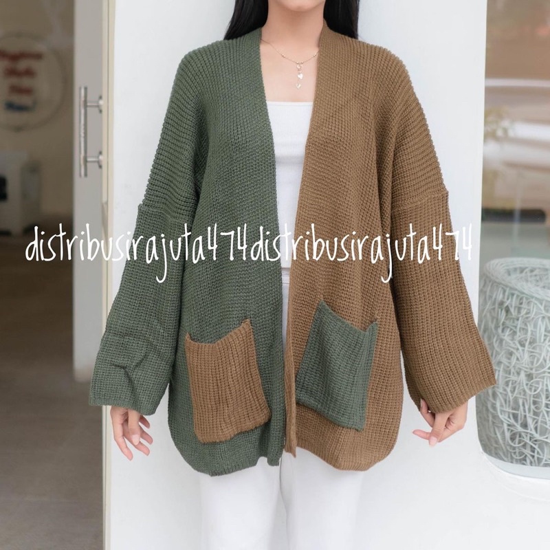 OVERSIZED CARDI OUTHER LOOCY PREMIUM RAJUT TEBAL CARDY OVERSIZE LAVELLA WANITA