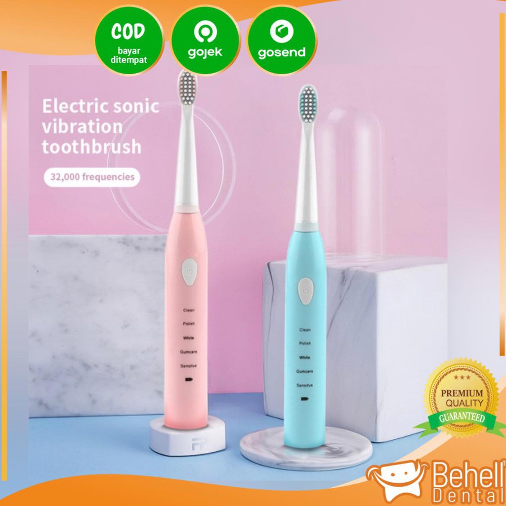 SIKAT GIGI ELEKTRIK ELECTRIK TOOTHBRUSH USB CHARGER SONIC TOOTH BRUSH ULTRASONIC BEHEL / TIDAK