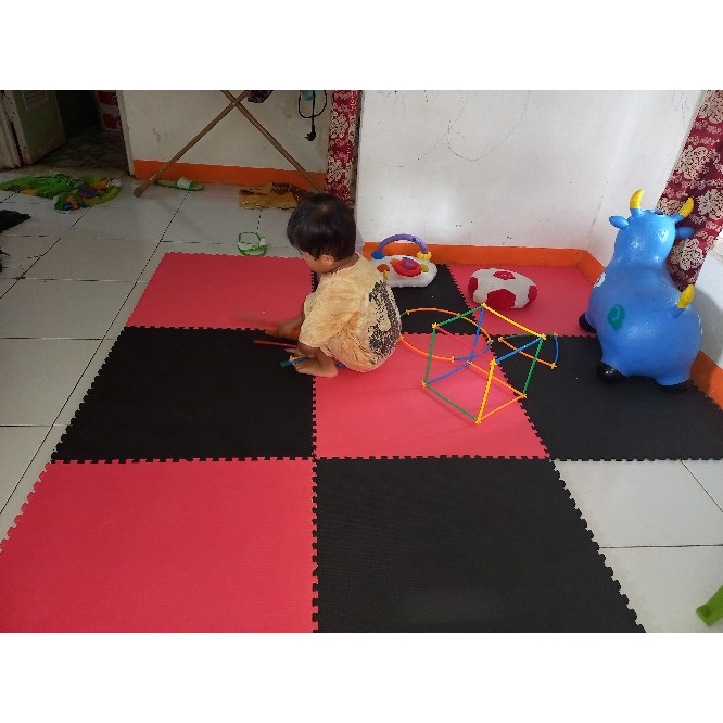 Matras Puzzle 90 x 90 Tbl 1 Cm isi 1 Pcs / Alas Lantai / Playmat / Tikar / Karpet / Alas Bermain anak