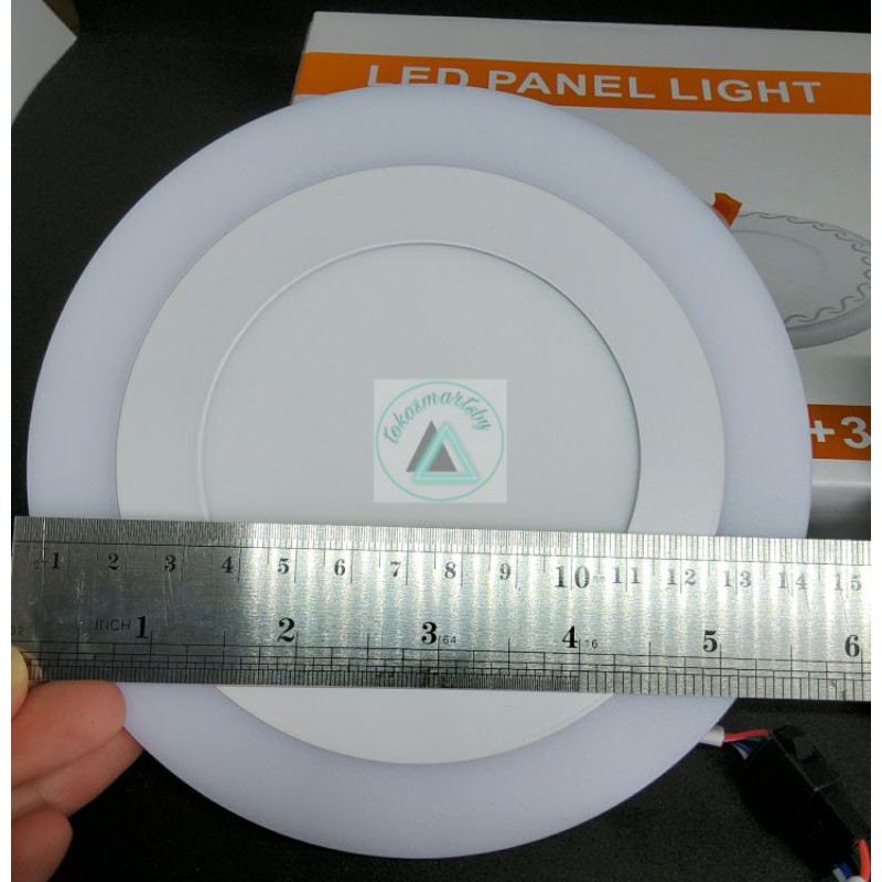 Lampu Downlight LED  Panel 6+3 Watt RGB Dengan Remote