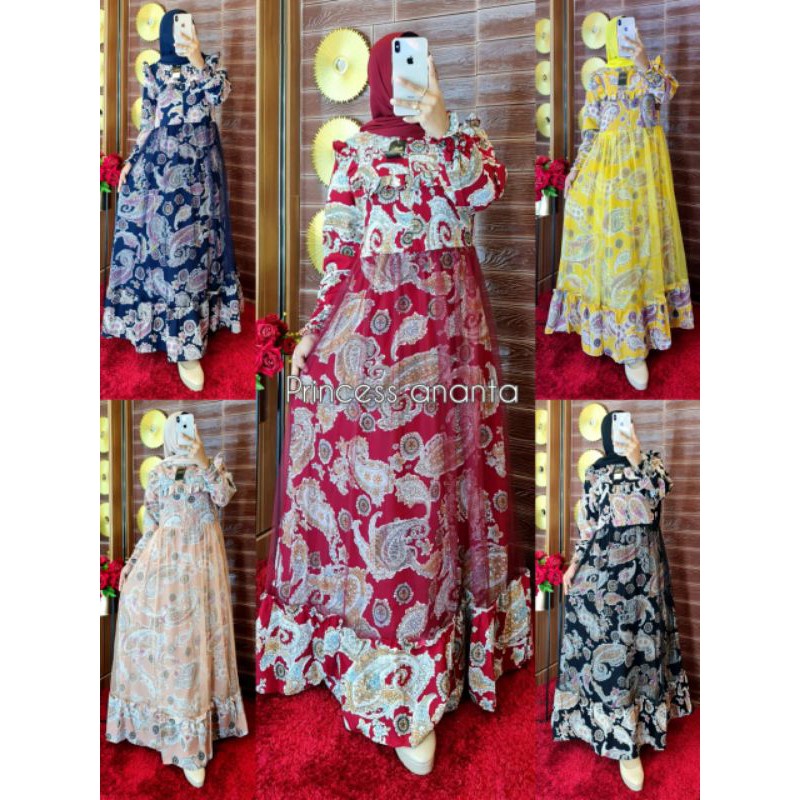 BISA COD- GAMIS PRINCESS ANDIN BAJU LEBARAN MURAH MEDAN