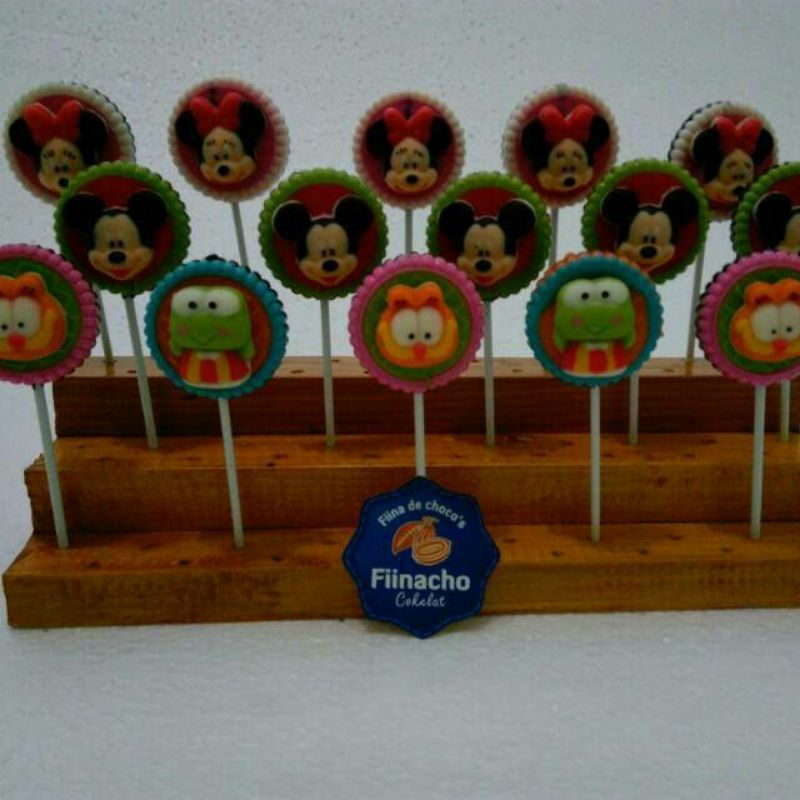 

10pcs Coklat loli karakter aneka kartun