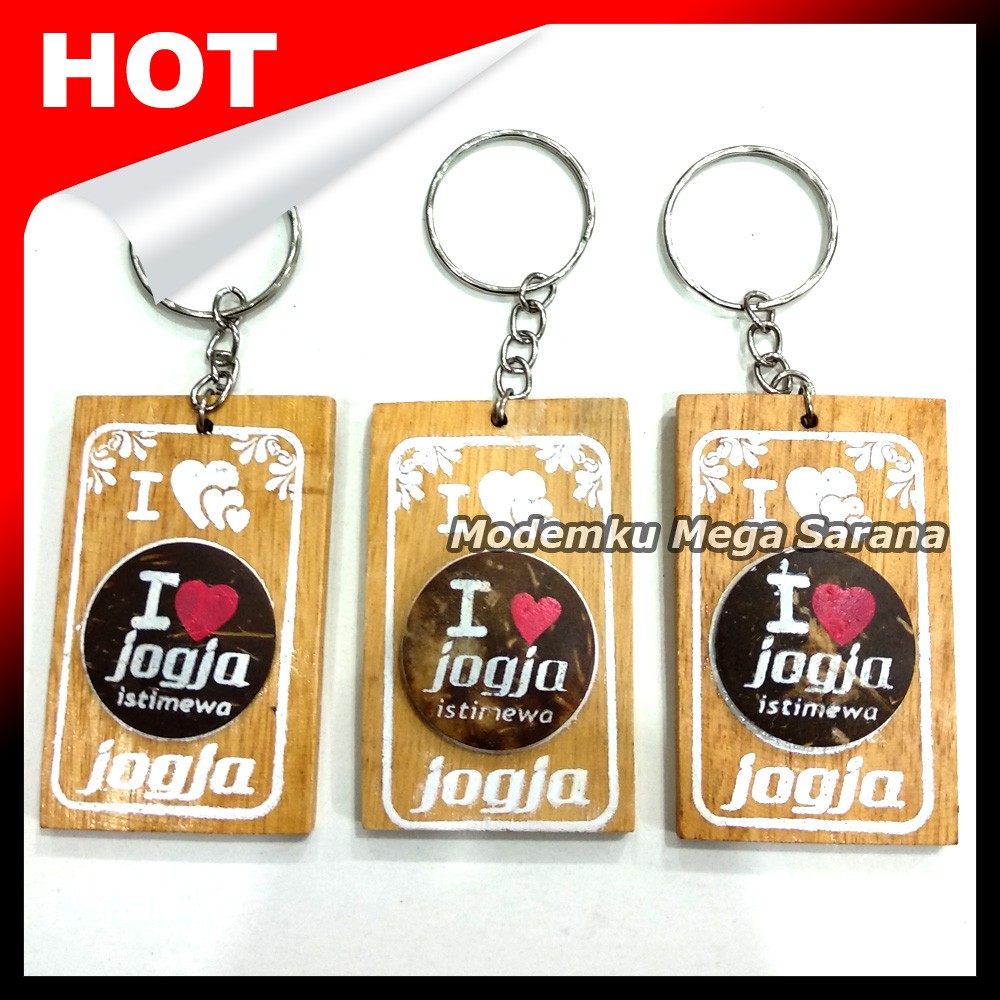 Souvenir Gantungan Kunci Jogja GTK04 - Oleh Oleh Khas Jogja - 20pcs