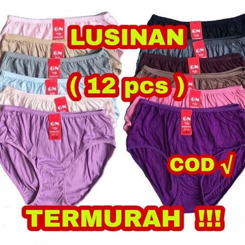 12 BIJI / 1 LUSIN GOLDEN NICK Celana dalam wanita dewasa Golden nick Katun rayon/Celana Dalam Golden