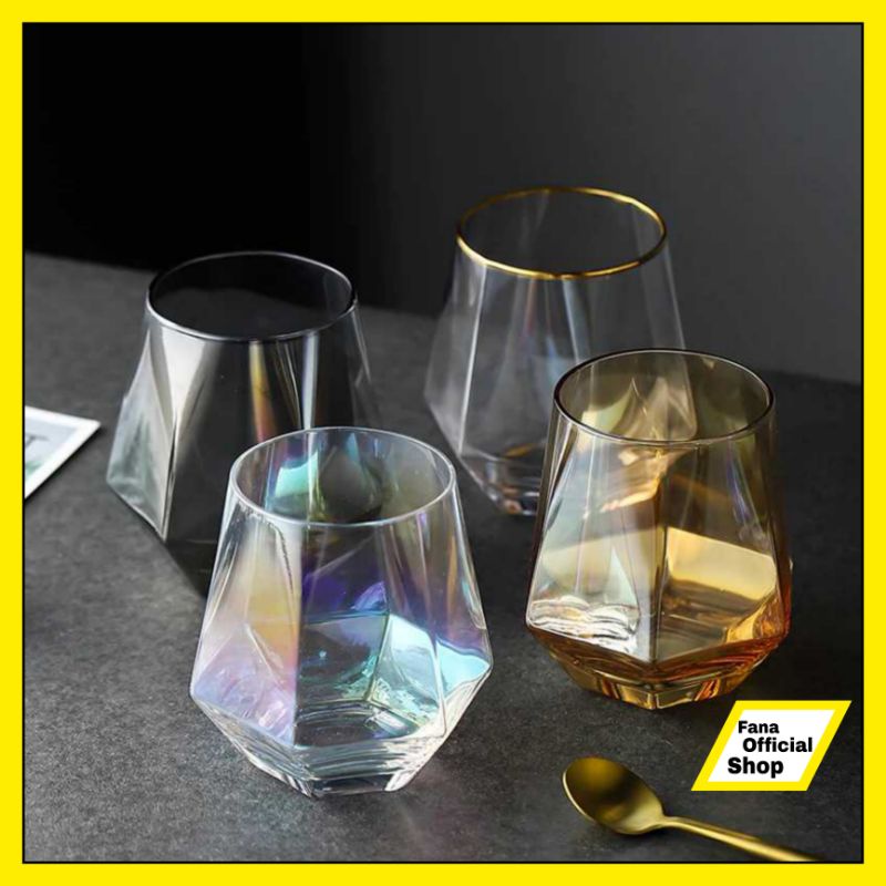 FS Gelas Minuman Diamond Crystal Glass