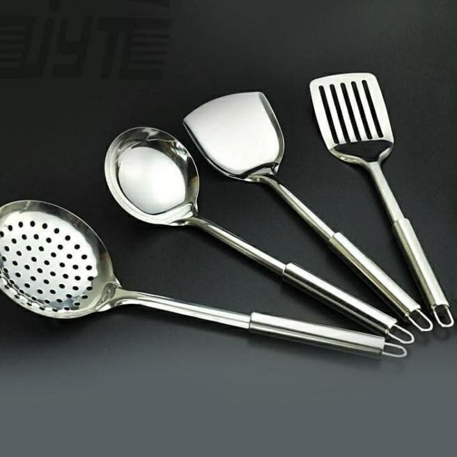 Alat Masak Spatula Sutil set stainless steel 4 in 1 / Sodet isi 4 pcs susruk