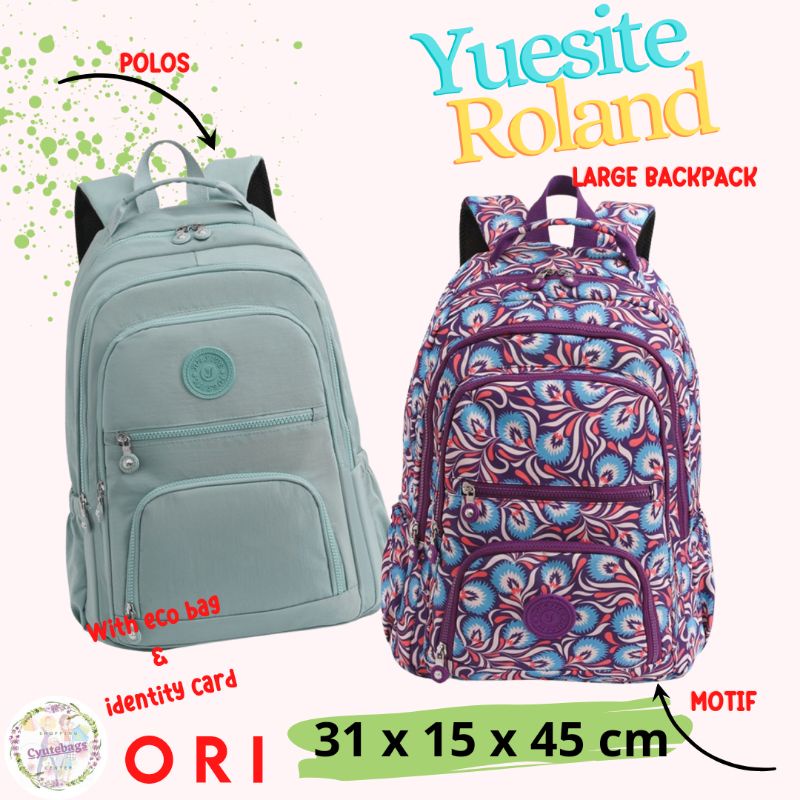 TAS RANSEL WANITA YUESITE ROLAND BESAR BACKPACK EXTRA LARGE CYUTEBAGS