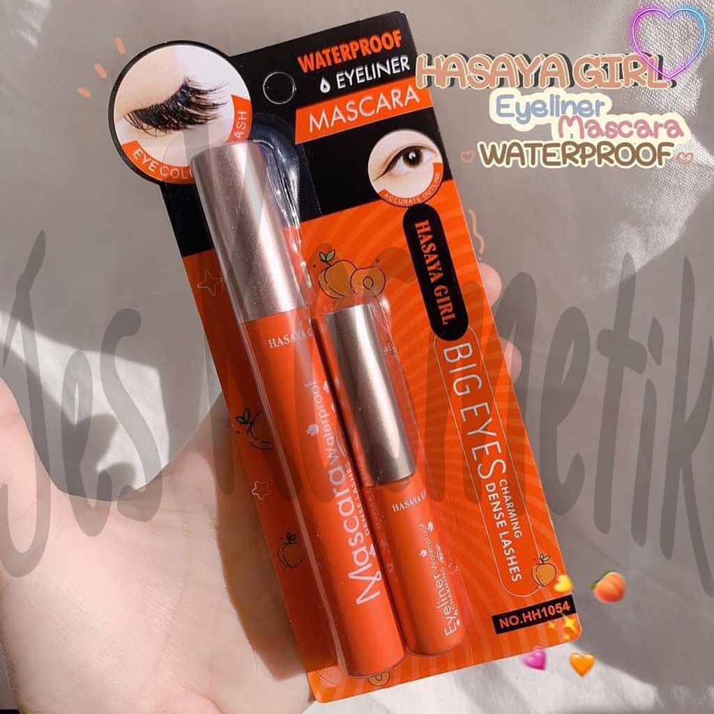 Hasaya Girl Eyeliner Mascara Set 2 in 1 / Grosir Kosmetik