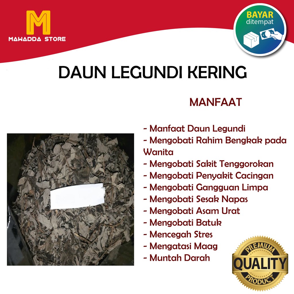 

Daun Legundi Kering - 500 gram