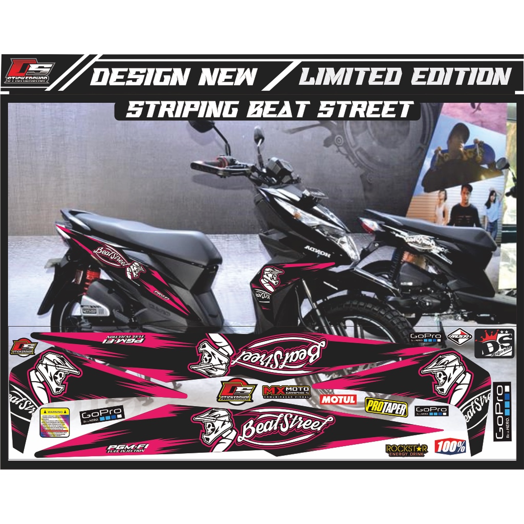 striping beat street 2017-2019 variasi/striping beat supermoto variasi / srtiping beat street varias