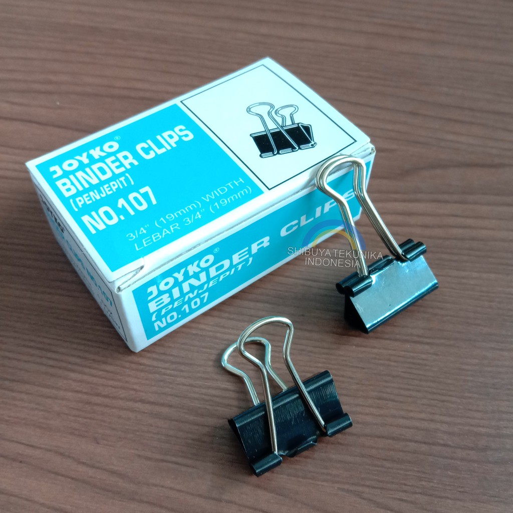 

Binder Clip / Klip / Penjepit Kertas Joyko 107 kecil / 1 BOX 12 PCS