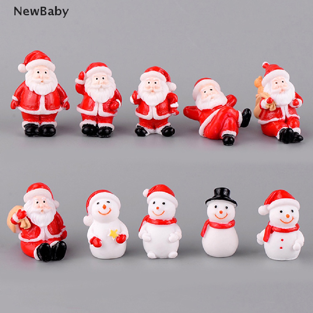 Miniatur Santa Clauspohon Natalsnowman Untuk Dekorasi Taman Minifairy Garden DIY