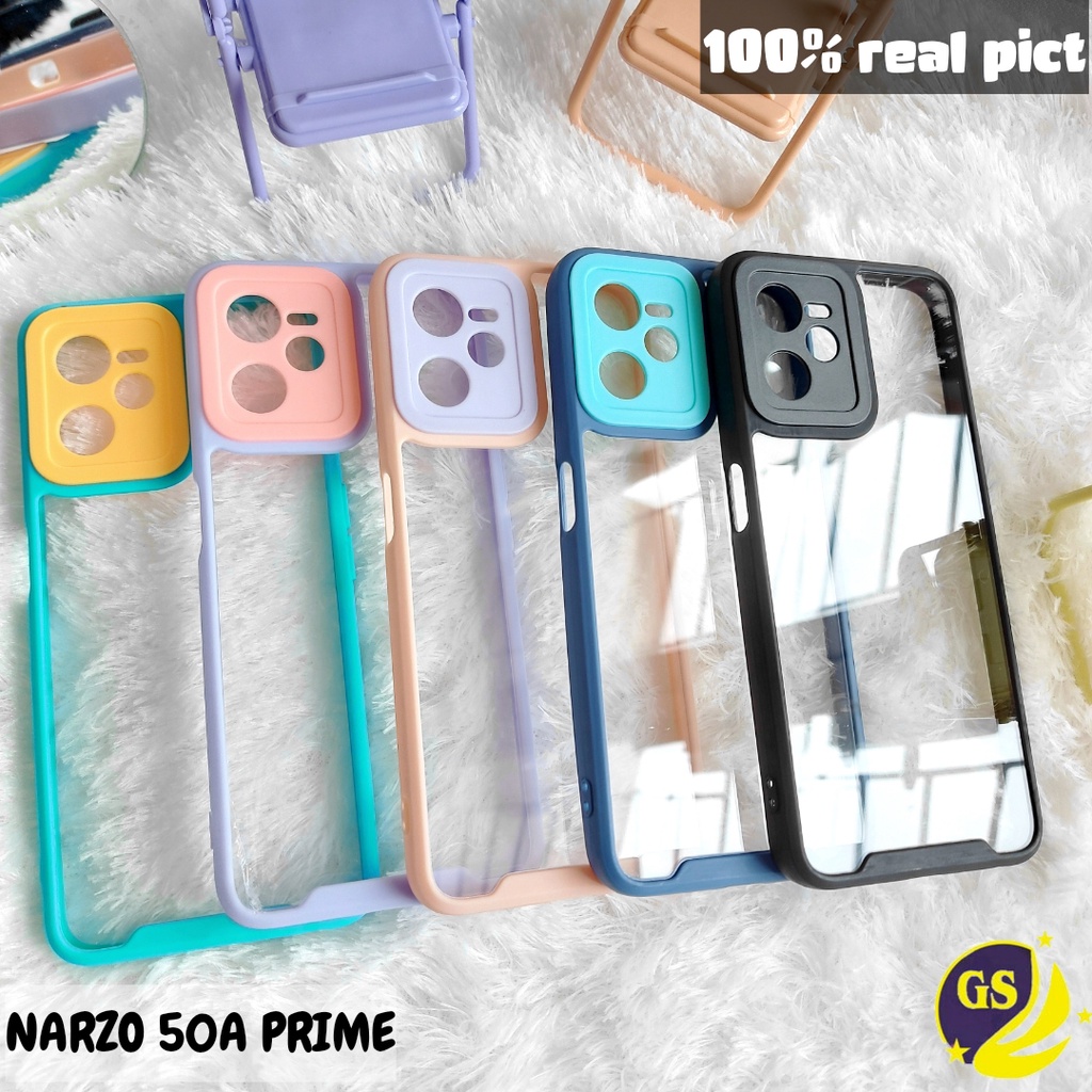 REALME NARZO 50A / NARZO 50A PRIME Case Candy Pastel Bumper Shockproof Macaron Plating Acrylic Casing