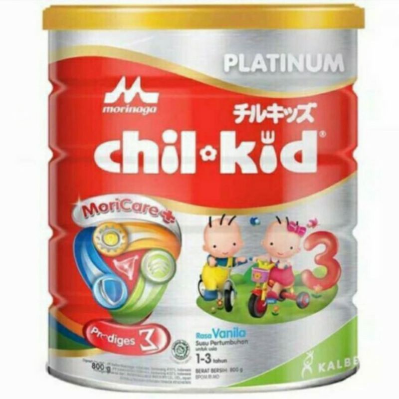 Chilkid platinum 800 gr gram Chil kid Morinaga Vanilla