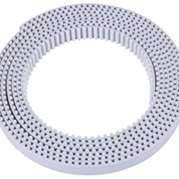 Belt 6mm timing white PU gt2 2gt polyurethane steel core open / meter