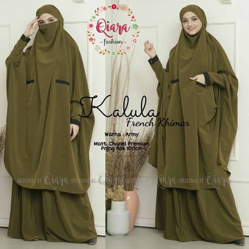 KALULA FRECH khimar muslim original produk by qiara