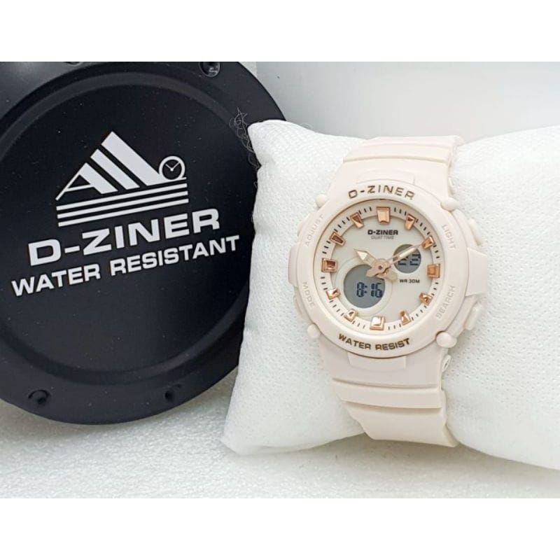 JAM TANGAN DZINER WANITA JAM TANGAN DUALTIME WANITA TERLARIS