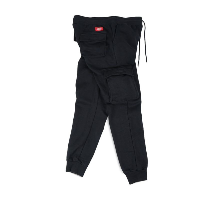 Jogger Pants Dickies Cargo Style Fleece Black