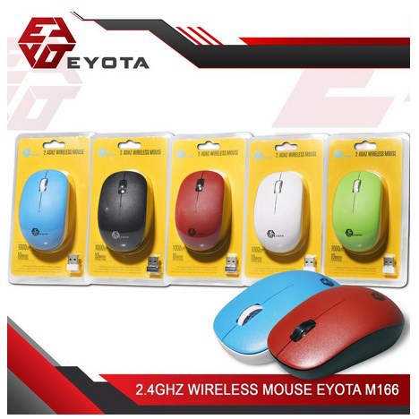 ITSTORE Mouse Wireless 2.4Ghz Murah Mouse Wireless Eyota M166 2.4Ghz M 166 / M-166