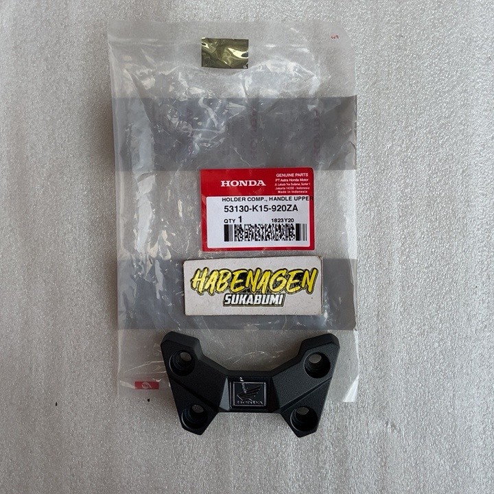 klem capit dudukan stang stir setang setir raiser atas honda cb150r cb 150 r led new ORI AHM HGP