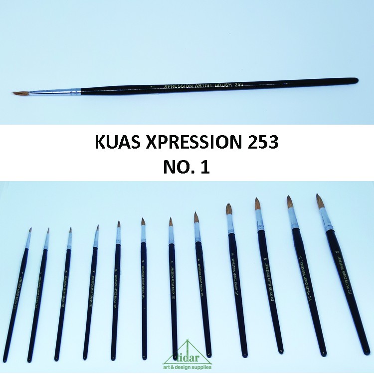 

[MR] Brush / Kuas Xpression 253 Round / Bulat No. 1