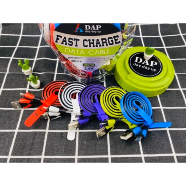 KABEL DATA DAP DPM 100CM / 1METER 2.4A MICRO FAST CHARGING KABEL CHARGER ECER BERKUALITAS KD CHARGER