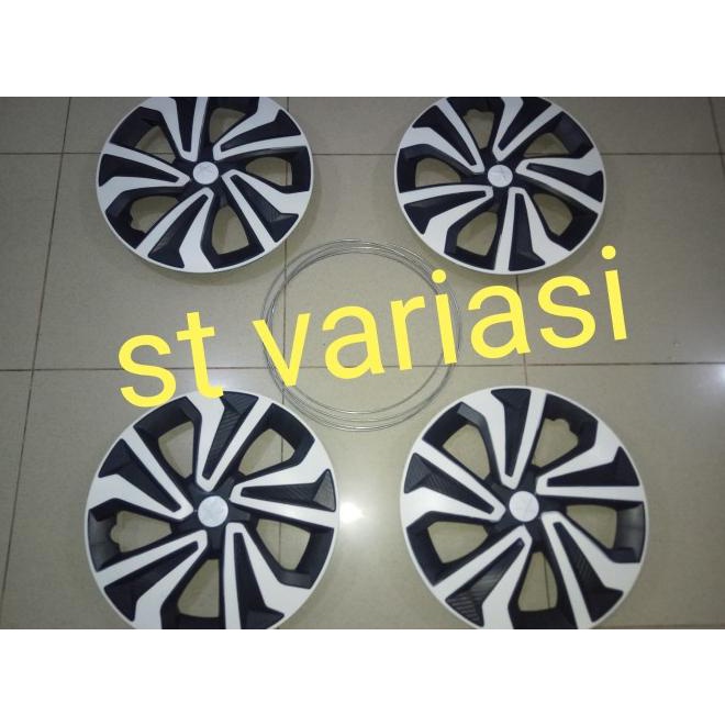 Cover Dop Velg Ring 13 Carbon Komb Putih Grand New Avanza
