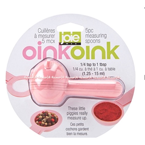 Joie Oink Oink Measuring Spoons Set Sendok Takar Piggy Pink Motif Pigy Joye