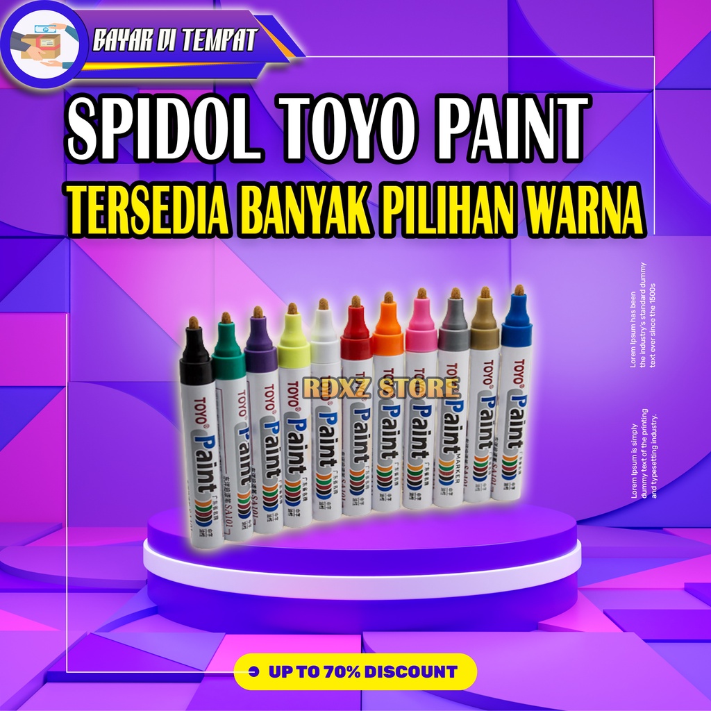 

BISA COD - Spidol Ban TOYO/Paint Marker Toyo Kualitas Terbaik