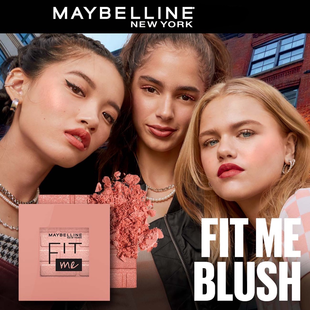 ★ BB ★  Maybelline Fit Me Blush Make Up - Maybelline Fit Me Mono Blush (Blush Untuk Wajah Lebih Cerah Dan Tahan Lama)