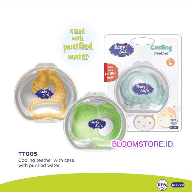 Baby Safe Cooling Teether with Case Purified Water Mainan Gigitan Bayi Teething TT005 TT001 TT 001 005 BabySafe