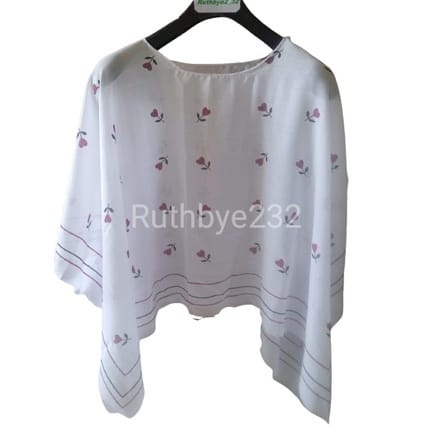 Ruthby Kimono Scarf / Scarf Outer / Outerwear / Outer Scarf-Kimono-Tulip Putih