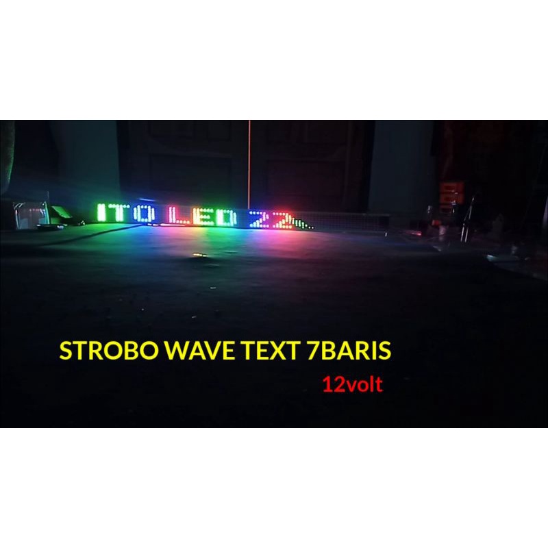 STROBO TEXT WIFI 7BARIS LED2812